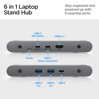 Suporte Spigen LD204H para Laptop, Prateado