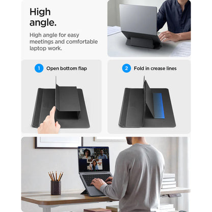 Suporte Spigen Slim Fold LD201-S7 para Portátil até 14 polegadas, Preto AMP11116