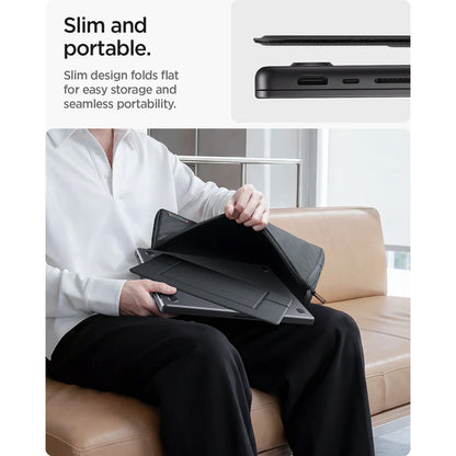 Suporte Spigen Slim Fold LD201-S7 para Portátil até 14 polegadas, Preto AMP11116
