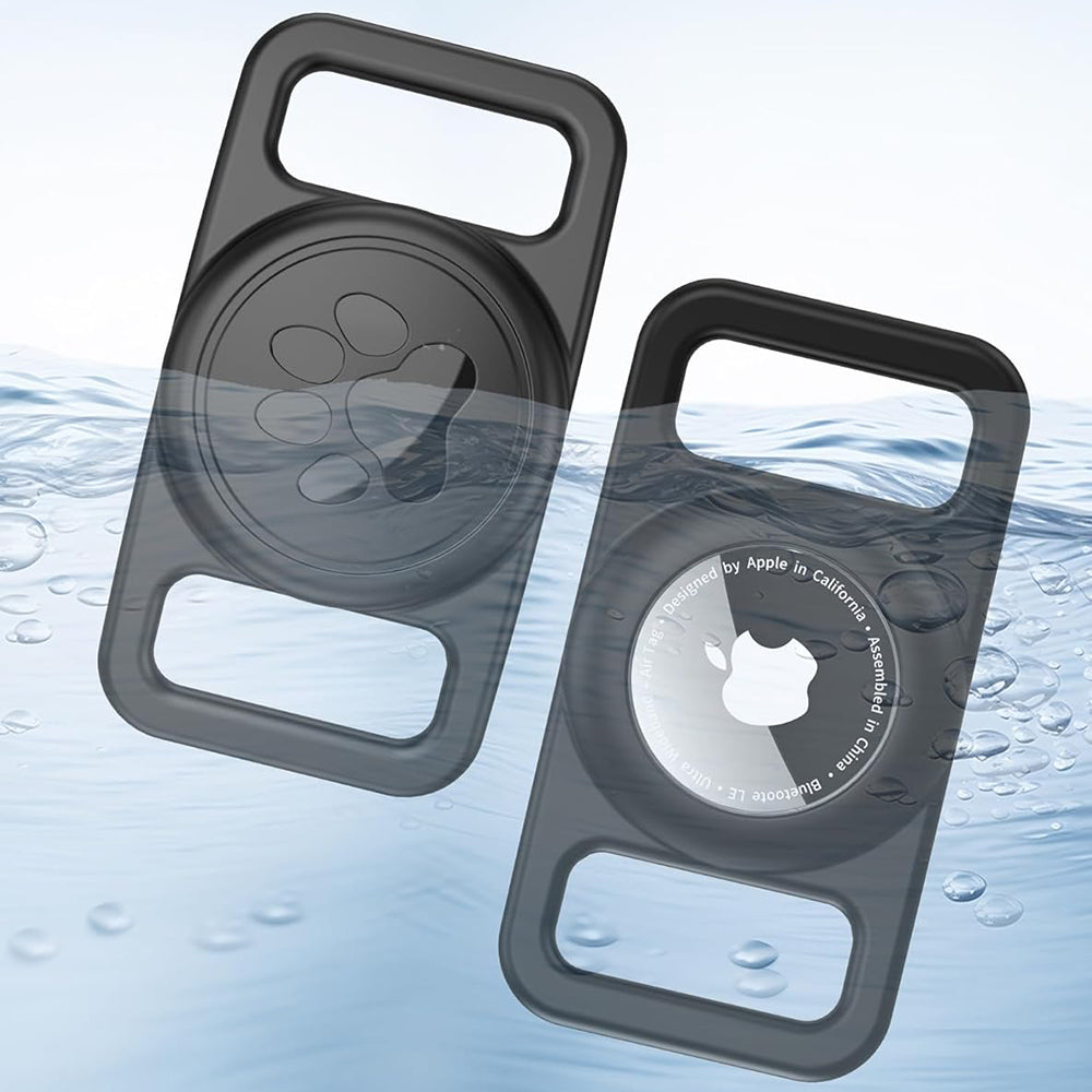 Suporte Techsuit BuddyGuard DG1 para Apple AirTag na Coleira de Animal de Estimação, Preto
