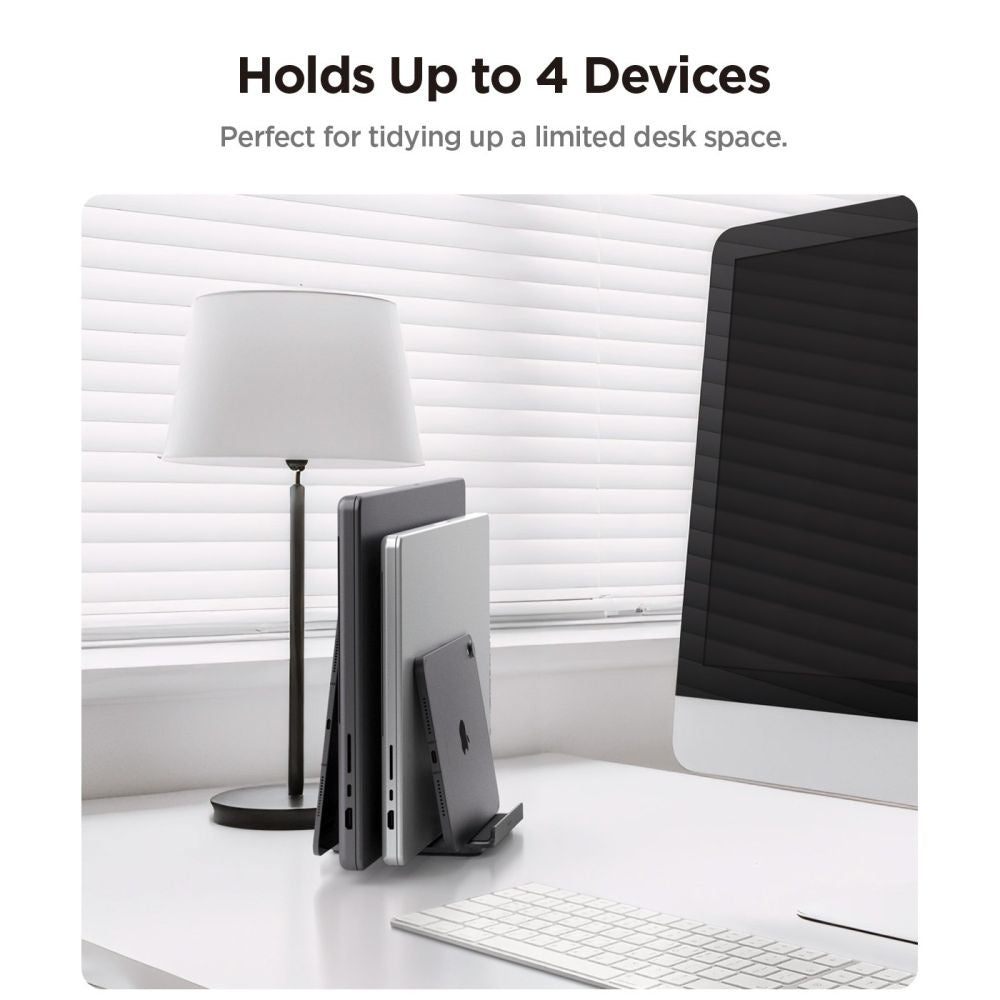 Suporte Vertical Spigen LD208S4 Two para Laptop com espessura 14mm - 27mm, Cinzento