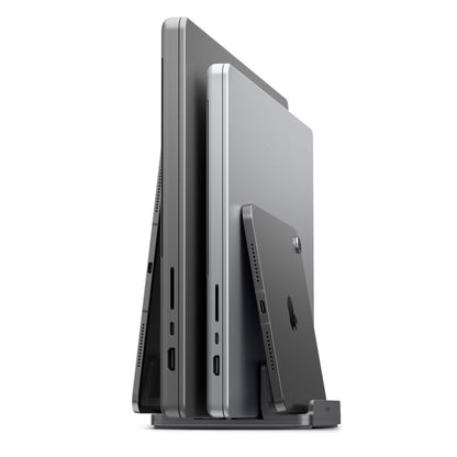 Suporte Vertical Spigen LD208S4 Two para Laptop com espessura 14mm - 27mm, Cinzento