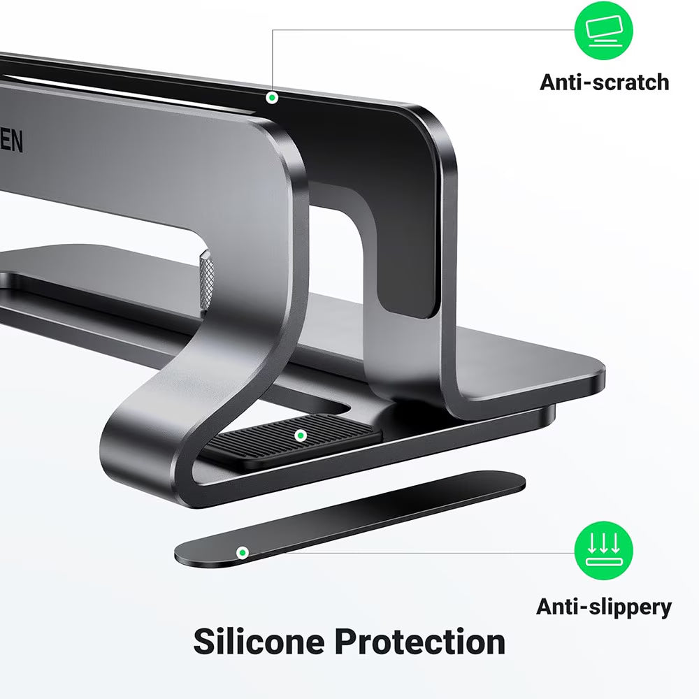 UGREEN LP258 Vertical Stand (29277) for Laptops with Thickness 12mm - 26mm, Silver