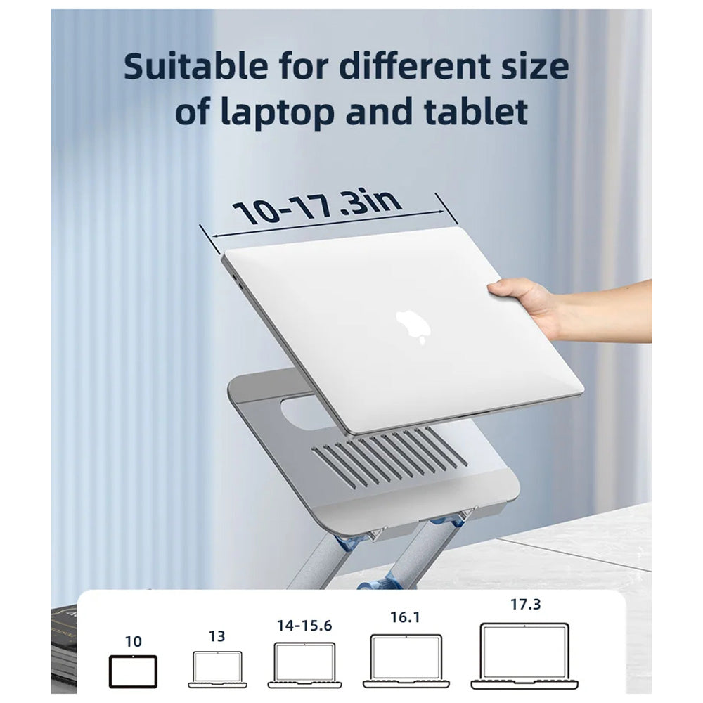 Suporte Yesido LP06 para Laptop 10inch - 17.3inch, Prateado