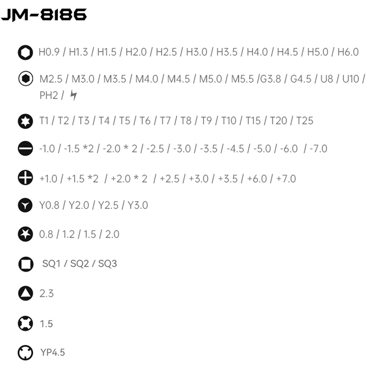 Surubelnita Jakemy JM-8186, 83em1