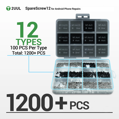 2UUL SC12 Screws for Apple Android Series, 1200in1