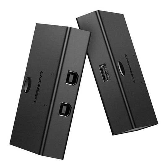 Interruptor USB UGREEN US158, 2 x USB-B, Preto