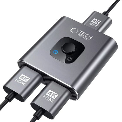 Switch Video HDMI Tech-Protect HB07, Cinzento