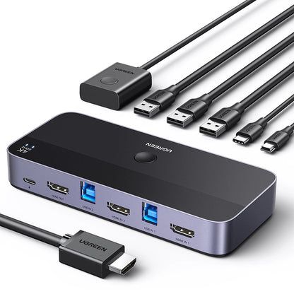 Switch Vídeo HDMI UGREEN CM664, Preto
