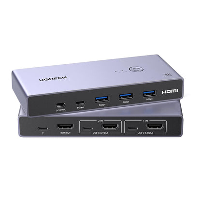Switch Video UGREEN CM692, Cinzento