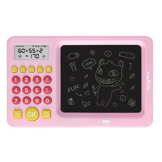 MaXlife MXWB-01 Tablet de desenho/escrita com calculadora, cor-de-rosa 