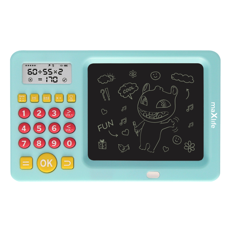 MaXlife MXWB-01 Tablet de desenho/escrita com calculadora, azul 