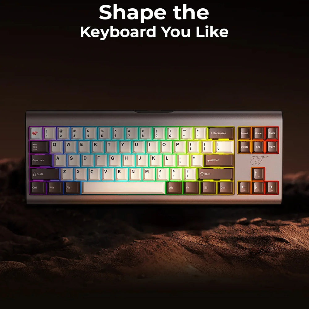 Teclado Gaming HAVIT KB896L, RGB, 1.2m, Verde