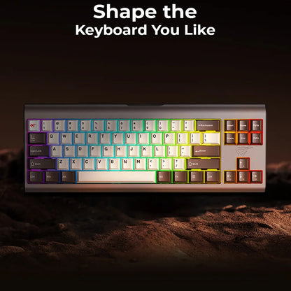 Teclado Gaming HAVIT KB896L, RGB, 1.2m, Verde