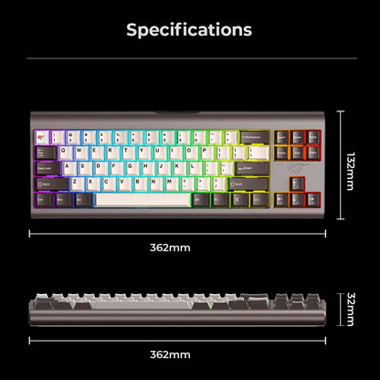 Teclado Gaming HAVIT KB896L, RGB, 1.2m, Verde