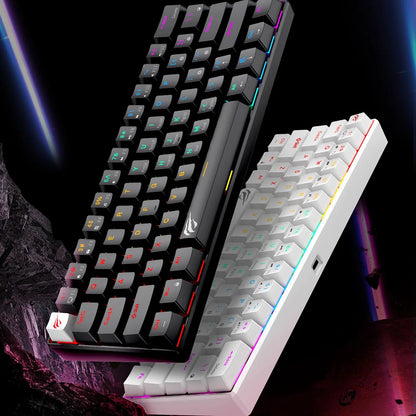 Teclado Gaming HAVIT KB903L, RGB, 1.8m, Branco
