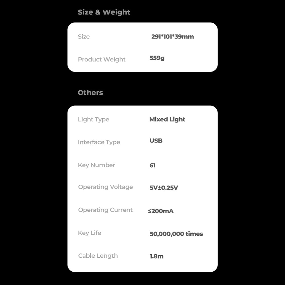 Teclado Gaming HAVIT KB903L, RGB, 1.8m, Branco