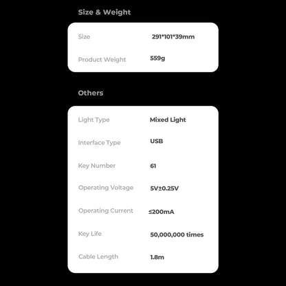 Teclado Gaming HAVIT KB903L, RGB, 1.8m, Branco