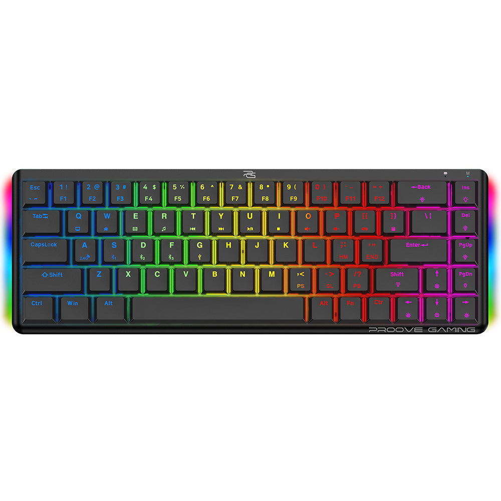 Teclado Gaming Wireless Proove AFK, RGB, BT / Wi-Fi / Com fios, 1.5m, Preto WKAFKEN22001