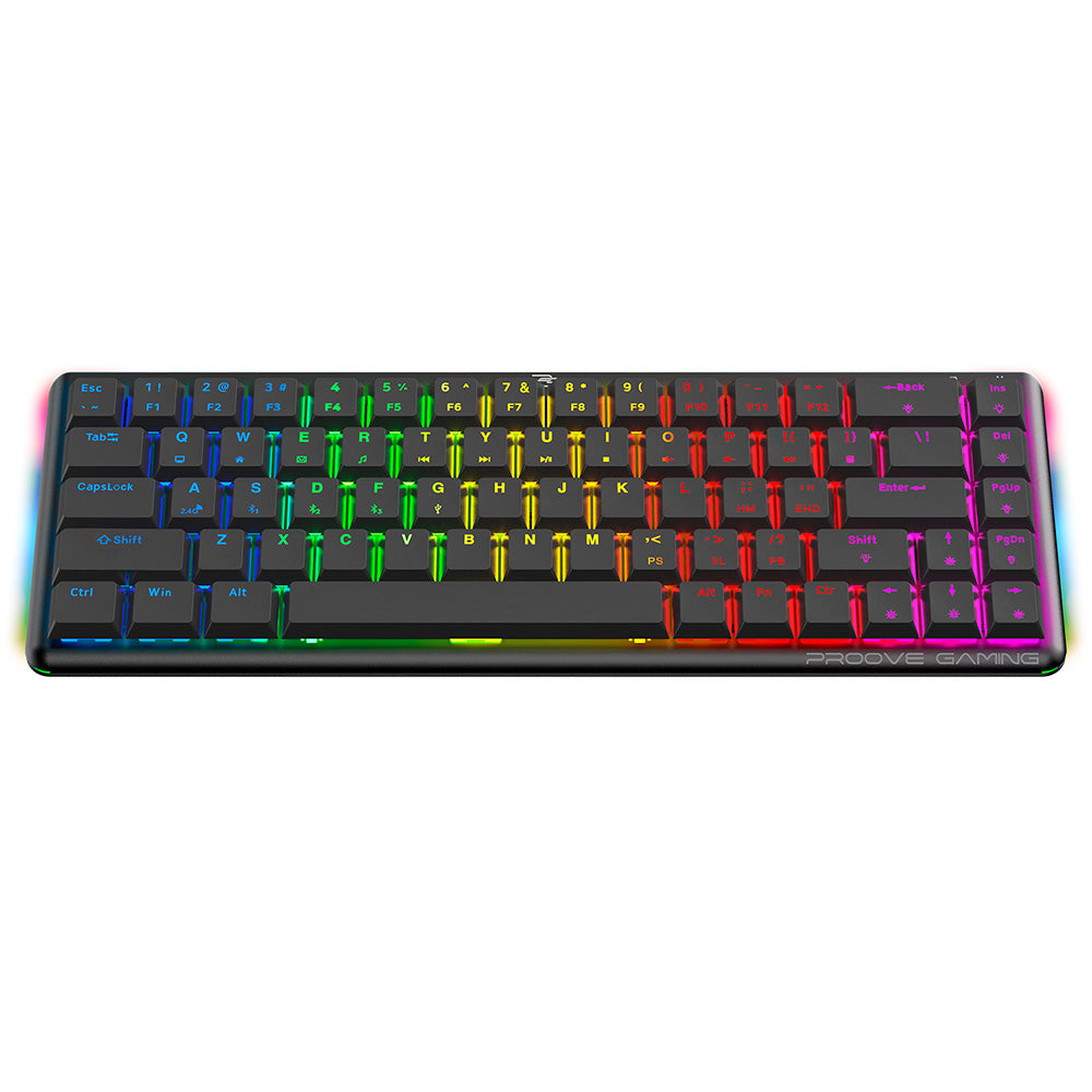 Teclado Gaming Wireless Proove AFK, RGB, BT / Wi-Fi / Com fios, 1.5m, Preto WKAFKEN22001
