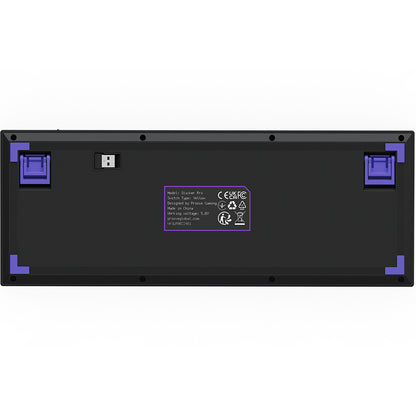 Teclado Gaming Wireless Proove Slicker Pro, RGB, BT / Wi-Fi / Com fio, 1.8m, Preto WKSLPEN22416