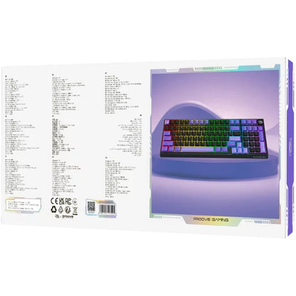 Teclado Gaming Wireless Proove Slicker Pro, RGB, BT / Wi-Fi / Com fio, 1.8m, Preto WKSLPEN22416