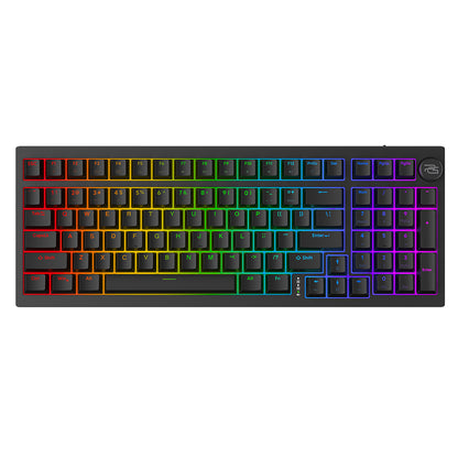 Teclado Gaming Wireless Proove Slicker, RGB, BT / Wi-Fi / Com fios, 1.8m, Preto WKSLEN00022401
