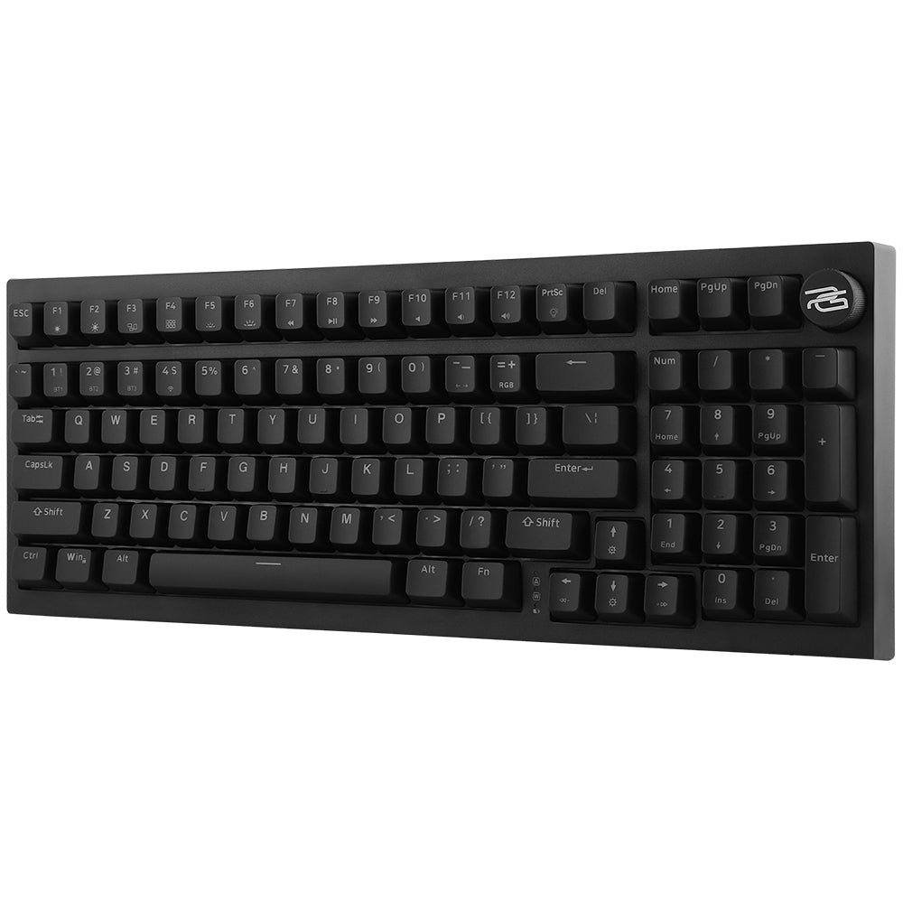 Teclado Gaming Wireless Proove Slicker, RGB, BT / Wi-Fi / Com fios, 1.8m, Preto WKSLEN00022401