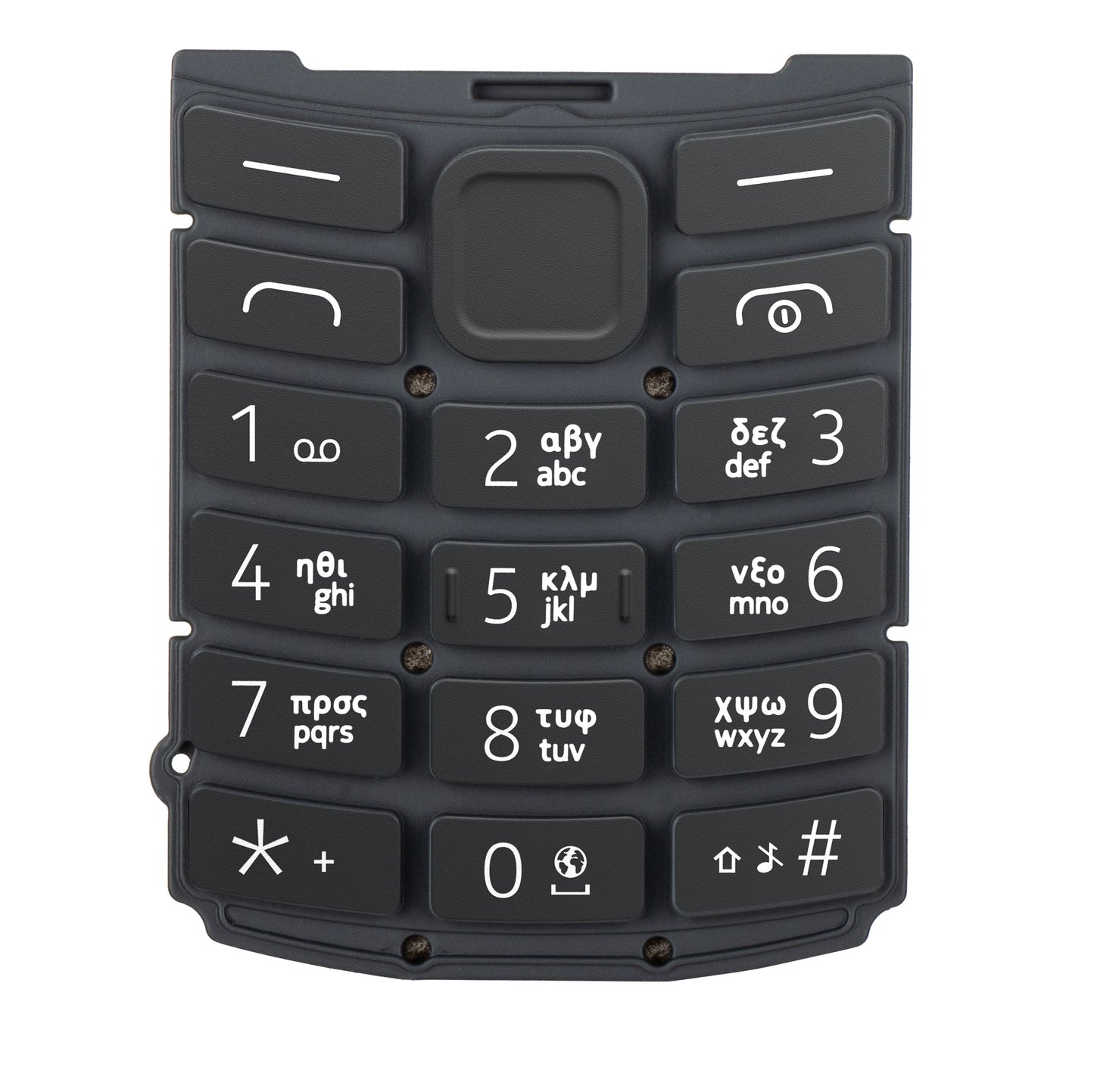 Teclado Grego para Nokia 105 4G 2ª Edição, Carvão