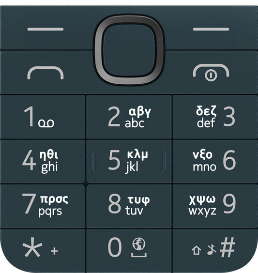 Teclado Grego para Nokia 225 4G (2024), Azul