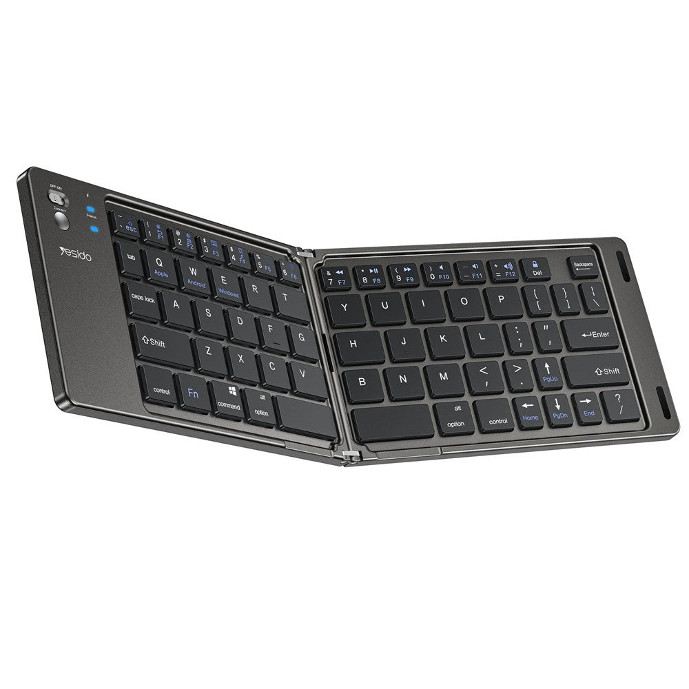 Teclado Dobrável Bluetooth Yesido KB27, Preto