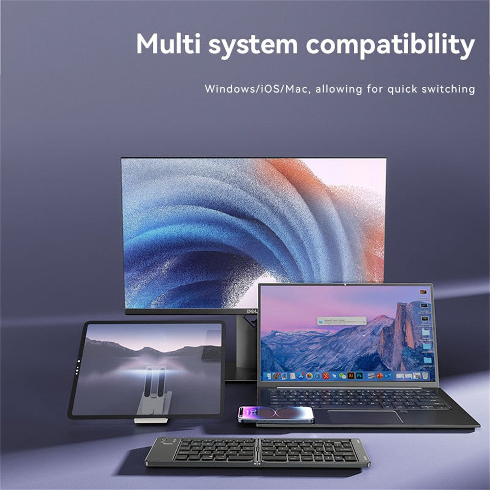 Teclado Dobrável Bluetooth Yesido KB27, Preto