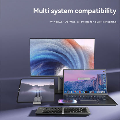 Teclado Dobrável Bluetooth Yesido KB27, Preto