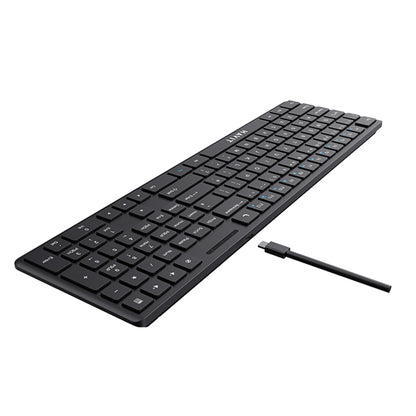 Teclado Wired USB HAVIT KB252, USB-C, 1.5m, Preto