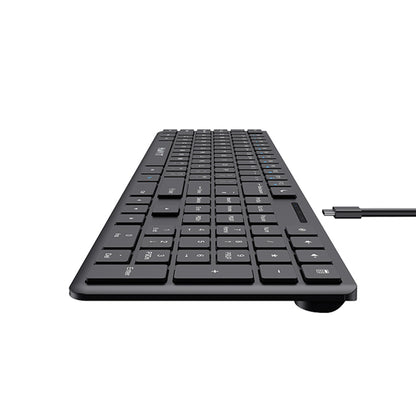 Teclado Wired USB HAVIT KB252, USB-C, 1.5m, Preto