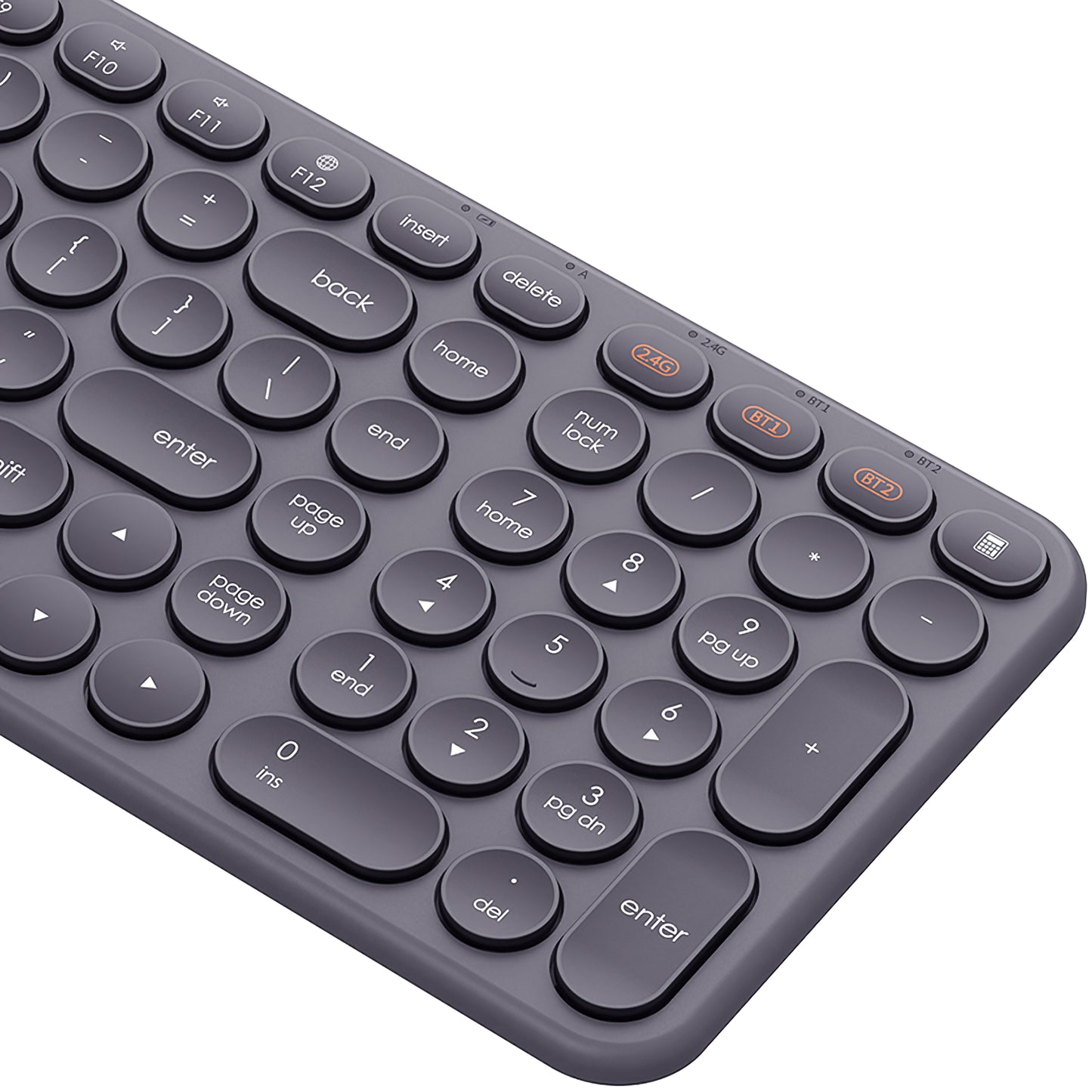 Teclado sem fios Baseus K01B Tri-Mode, BT / Wi-Fi, cinzento B009009555550483333-00