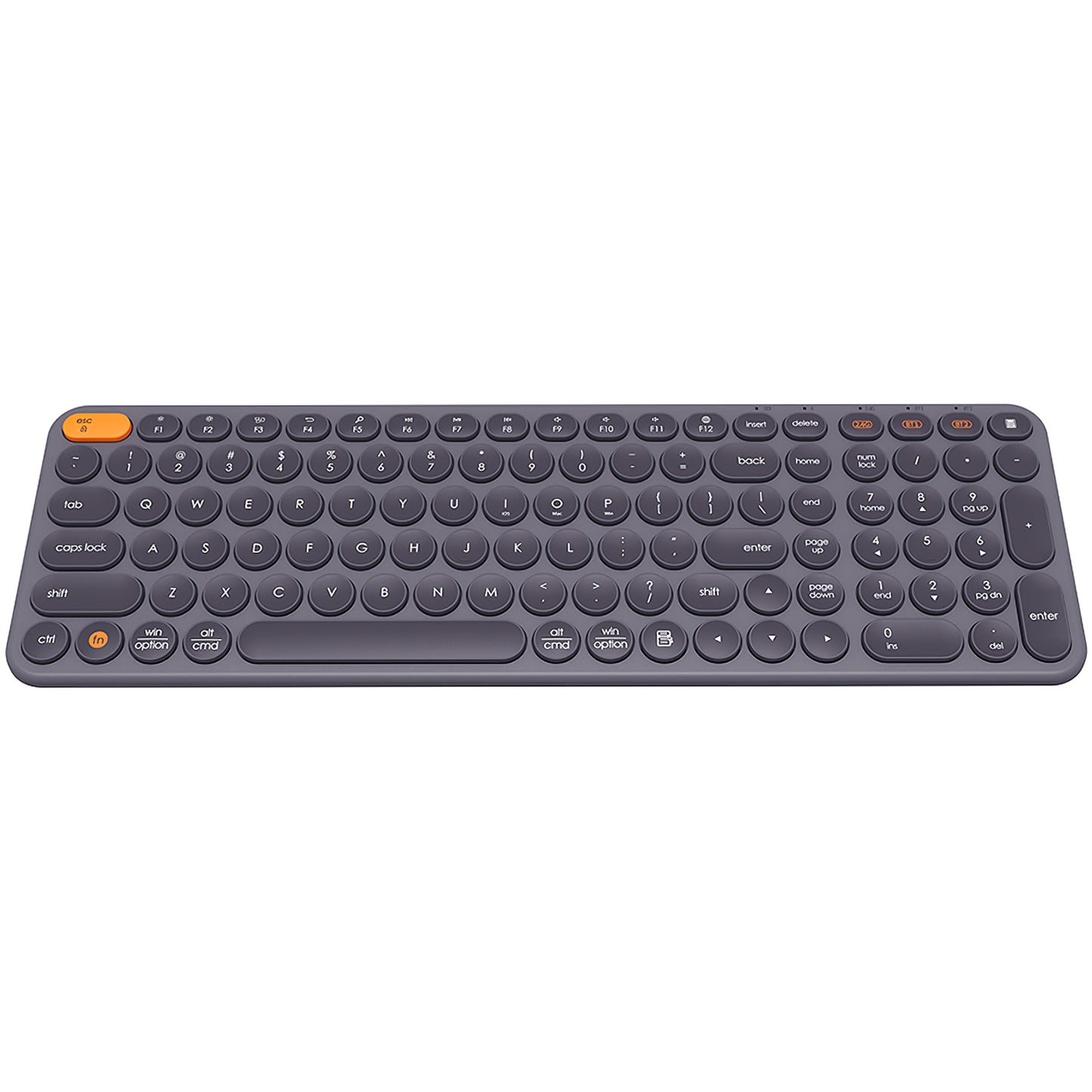 Teclado sem fios Baseus K01B Tri-Mode, BT / Wi-Fi, cinzento B009009555550483333-00