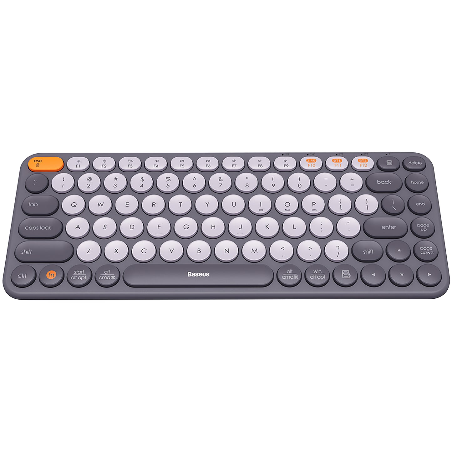 Teclado sem fios Baseus K01A Tri-Mode, BT / Wi-Fi, cinzento B009009555550383333-00