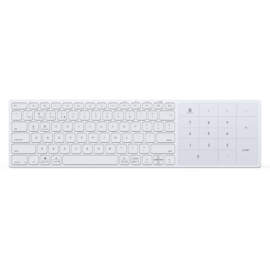 Teclado Wireless DUX DUCIS LK, BT / Wi-Fi, Branco