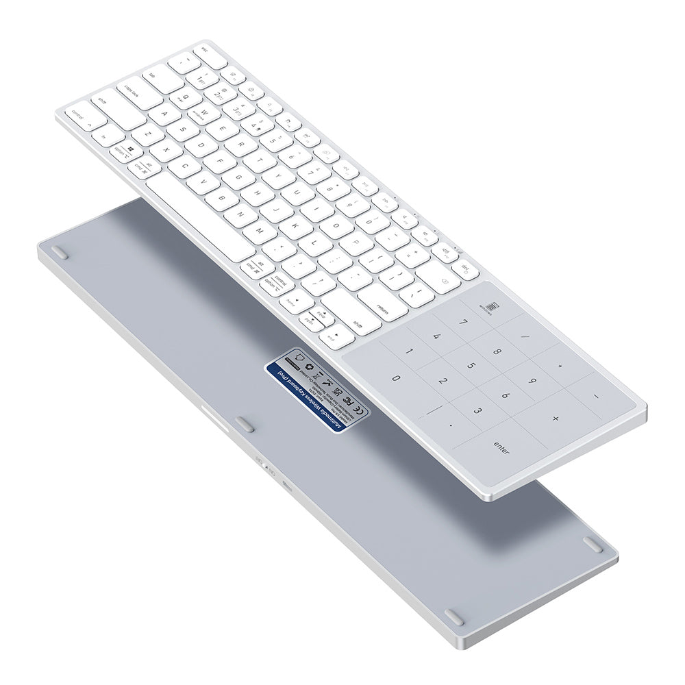 Teclado Wireless DUX DUCIS LK, BT / Wi-Fi, Branco