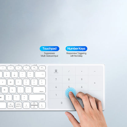 Teclado Wireless DUX DUCIS LK, BT / Wi-Fi, Preto