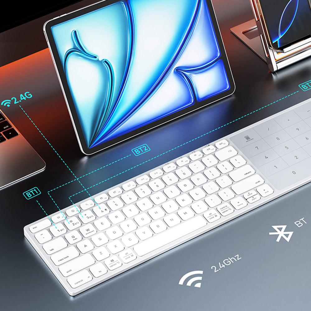 Teclado Wireless DUX DUCIS LK, BT / Wi-Fi, Preto