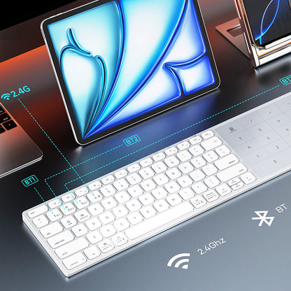 Teclado Wireless DUX DUCIS LK, BT / Wi-Fi, Preto