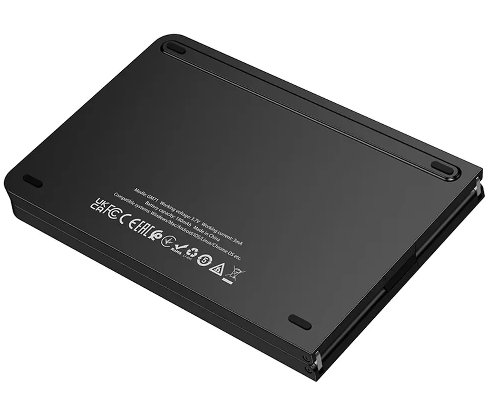 Teclado Dobrável Bluetooth HOCO GM71 Foldable, Preto