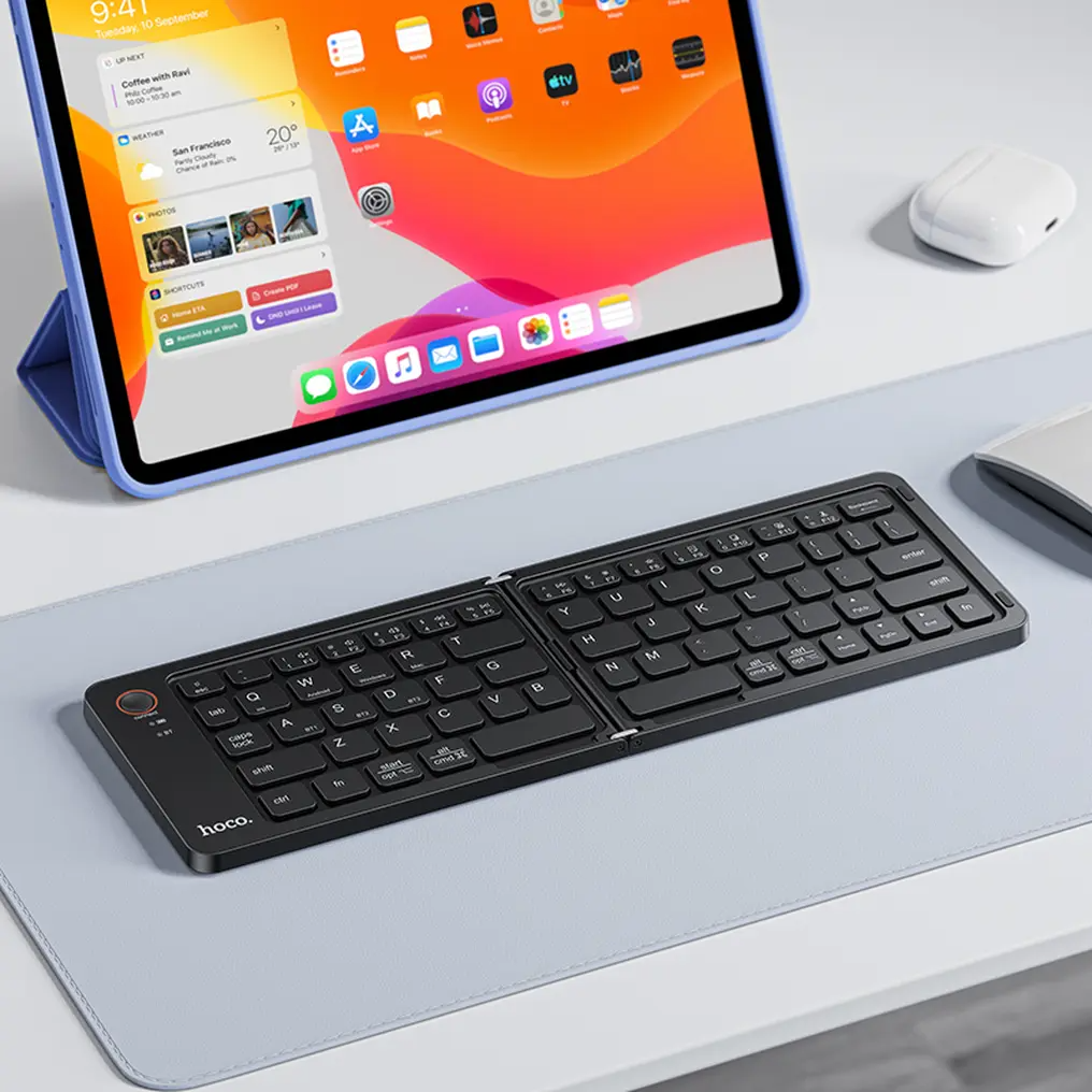 Teclado Dobrável Bluetooth HOCO GM71 Foldable, Preto