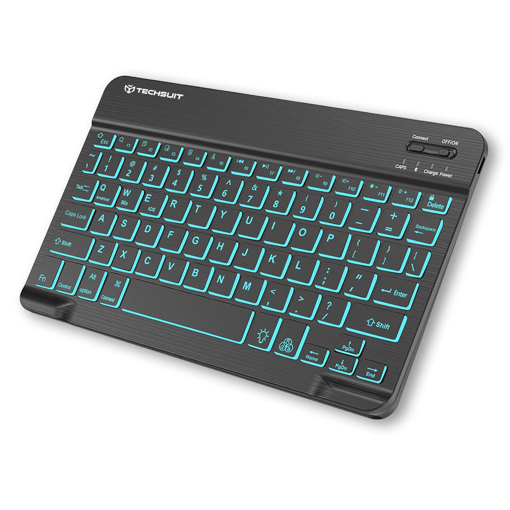 Teclado Wireless Techsuit WK1, RGB, Preto