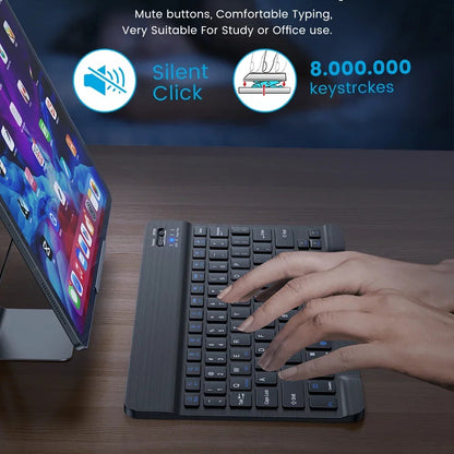 Teclado Wireless Techsuit WK1, RGB, Preto