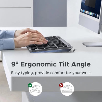 UGREEN 75049 Wireless Keyboard, BT / Wi-Fi, Black