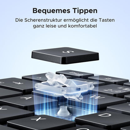 Teclado Wireless UGREEN K552 (75163), BT / Wi-Fi, Preto