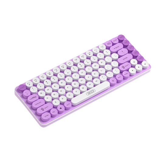 Teclado Wireless XO Design KB-12, BT / Wi-Fi, Roxo